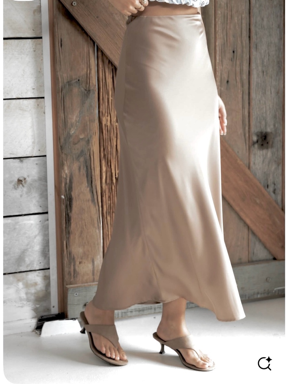 Satin Like Maxi Skirt